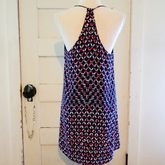 Gorgeous Red white & Blue Geometric Sundress - Picture 2 of 7